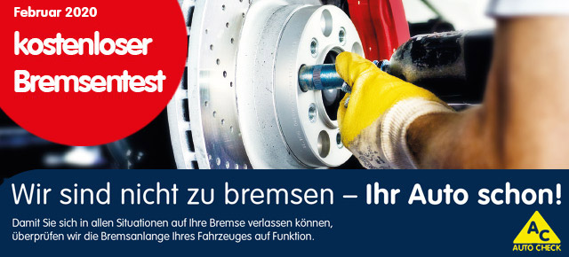 AUTO Werksatt Prussak :: Bremsencheck - bei Prussak in Homburg-Saar