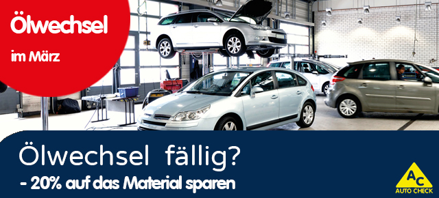 AUTO Werksatt Prussak :: -20% auf Materialkosten - Ölwechsel fällig?